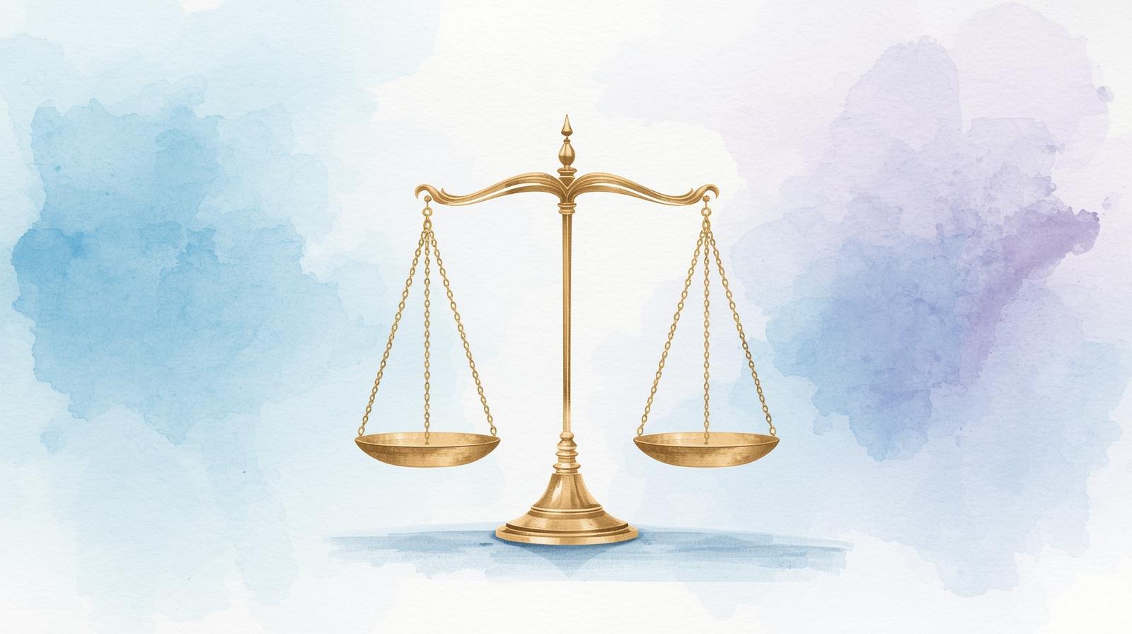 نماد ماه تولد مهر - ترازوی عدالت