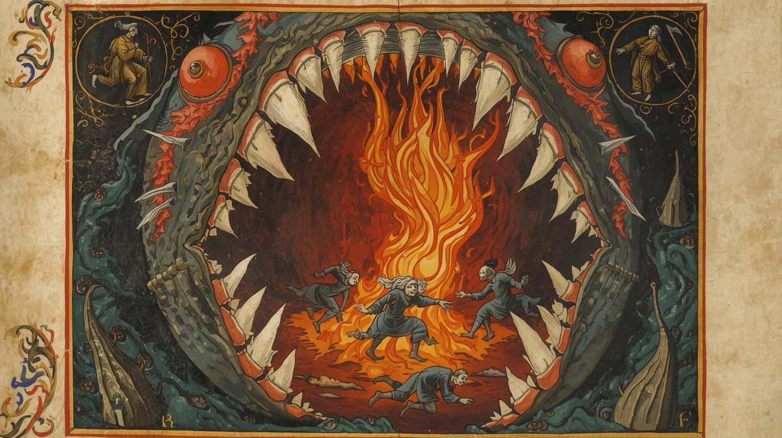 دروازه دوزخ در هنر قرون وسطی