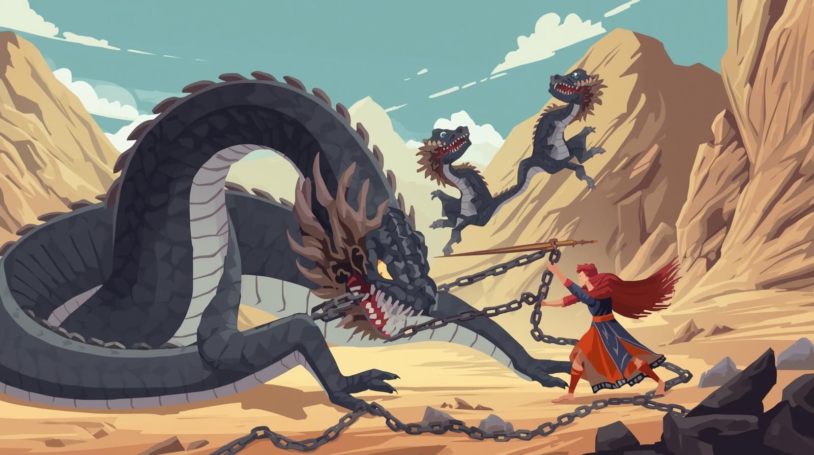 نماد اژدها در ایران باستان: نبرد ابدی خیر و شر